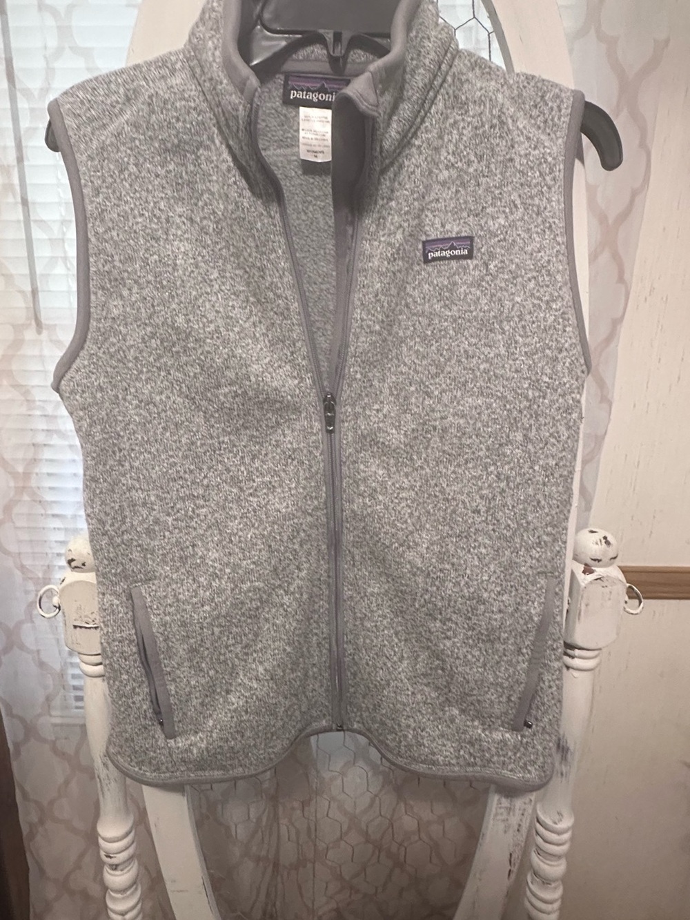 Patagonia Heather Gray Fleece Vest - Women